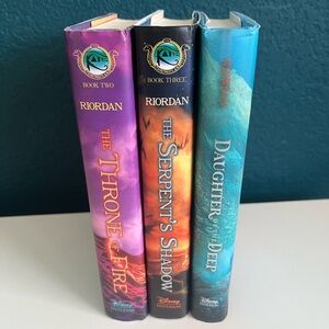 Rick Riordan: The Throne of Fire, The Serpent's Shadow, and Daughter of the Deep